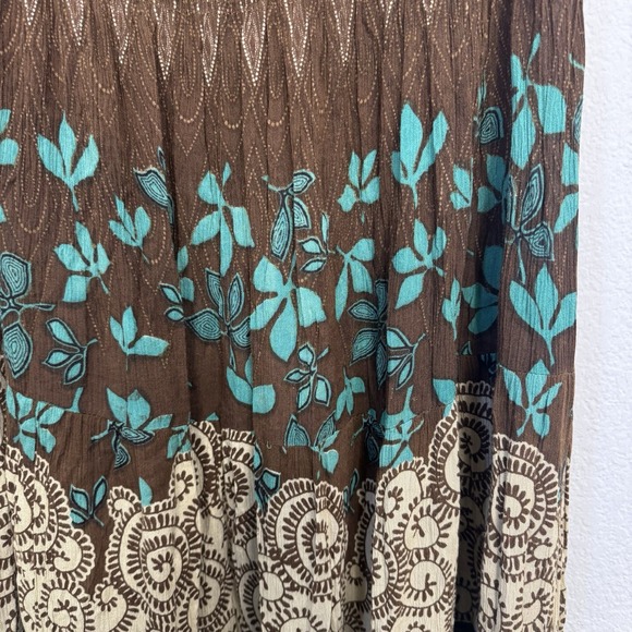 BILA Crinkle Gauze Tiered Maxi Skirt Gypsy Boho Fairy Grunge Whimsigoth Size 1X - Picture 6 of 6